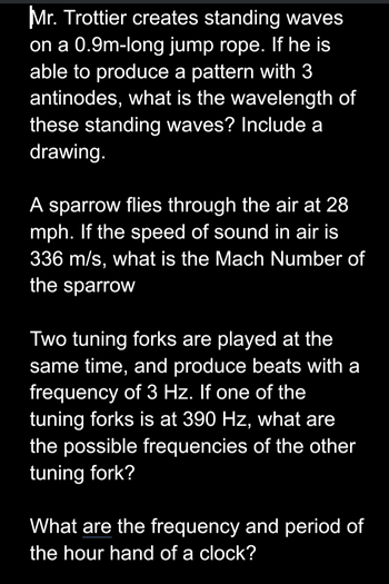 Answered Mr Trottier Creates Standing Waves On… Bartleby