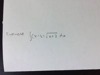 Evaluate
(-3)
x+3 dx
