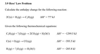 Answered: Calculate the enthalpy change for the… | bartleby