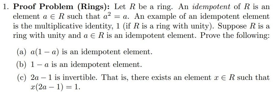 ring theory - $R = C[0,1]$ What are the unit elements of $R/I$ where $I$ =  {all cont. functions on $[0,1]$ |$ f(0) = f(1) = 0$}? - Mathematics Stack  Exchange