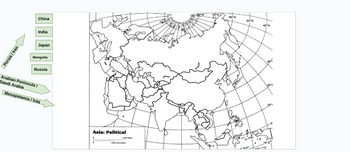 Persia / Iran
China
India
Japan
Mongolia
Russia
Arabian Peninsula /
Saudi Arabia
Mesopotamia / Iraq
Asia: Political
1.500 M
BOWN
60 N
50 N
40 N
20%
10%
10°5