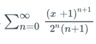 (x +1)"+1
Ln=02"(n+1)
100
