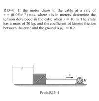 Answered R13 4. If the motor draws in the cable bartleby