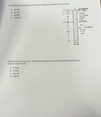 Answered: 17) The Friction Load Capacity Of The… | Bartleby