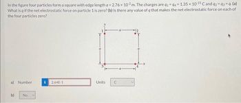 Answered: In The Figure Four Particles Form A… | Bartleby