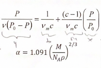 P
1
v(P-P) VmC
4
α = 1.091
+
(c-1)
VmC
M 2/3
(NAP)
P
Po