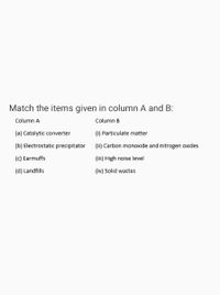 Answered: Match The Items Given In Column A And… | Bartleby