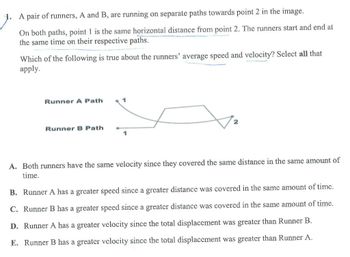 Answered: A Pair Of Runners, A And B, Are Running… | Bartleby