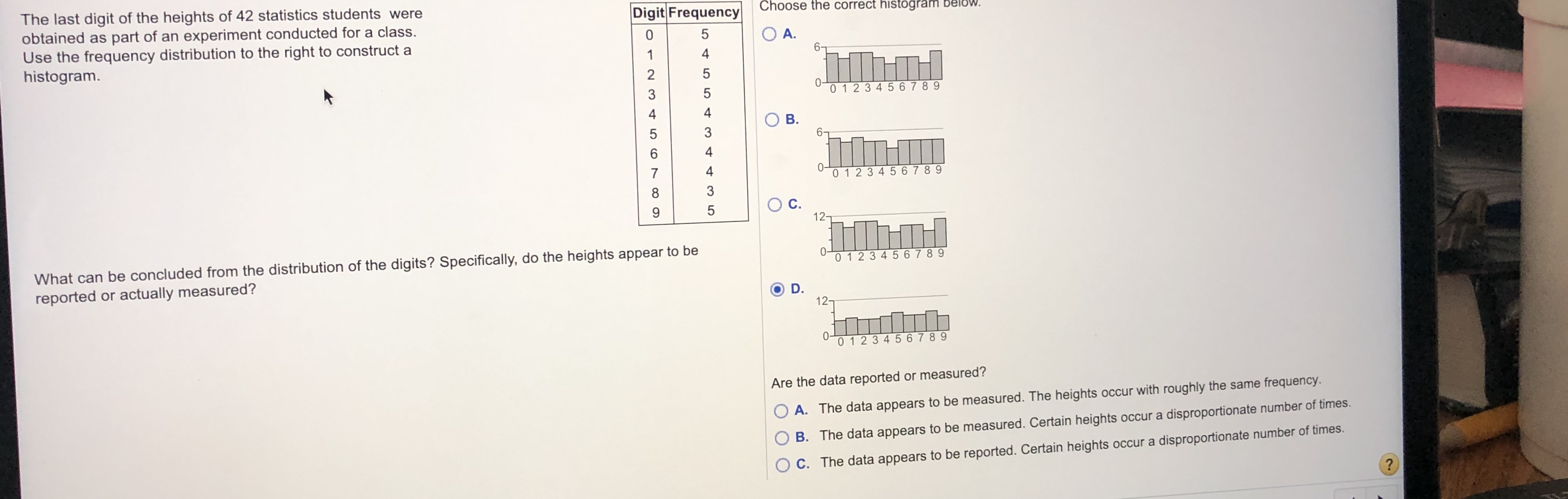 Answered: Choose The Correct Histogram Below. The… | Bartleby