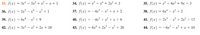 33. f(x) = 3x* – 3x³ + x² – x + 1
34. f(x) = x - xr* + 2x² + 3
35. f(x) = x – 6x² + 9x – 3
36. f(x) = 2r – x* - x' + 1
37. f(x) = -4x – x² + x + 2
38. f(x) = 6x* –- x² + 2
39. f(х) 3 бх* —х? +9
40. f(x) = -4xr + x² + x + 6
41. f(x) = 2x –x³ + 2x? + 12
42. S(x) = 3x - x? + 2x + 18
43. S(x) = 6x* + 2r – x² + 20
44. f(x) = -6r – x? + x + 10
