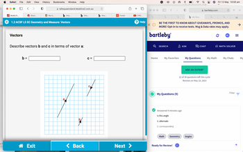 Answered: Describe Vectors B And C In Terms Of… | Bartleby