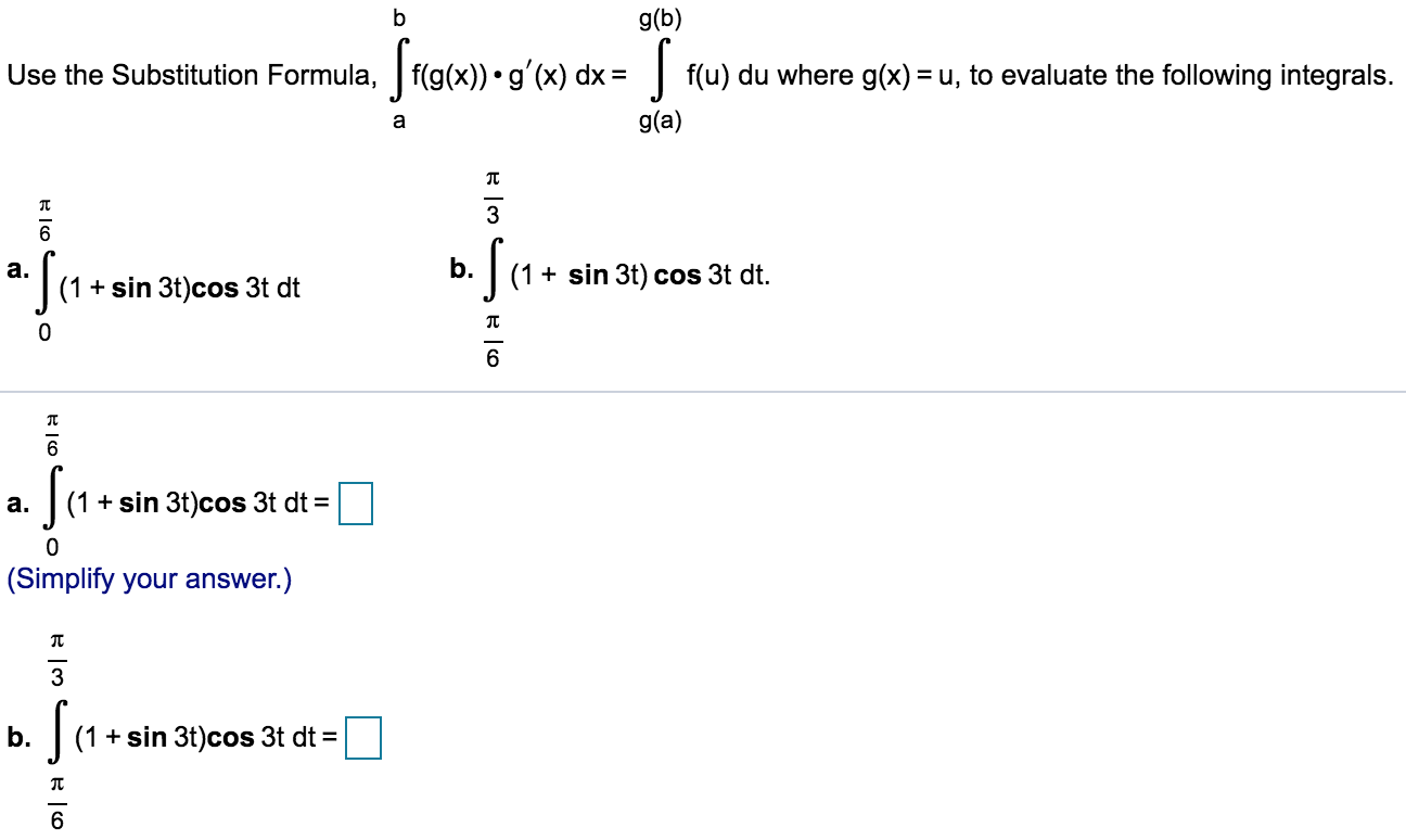 Answered G B Use The Substitution Formula … Bartleby