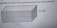 Answered: Calculate the volume of this… | bartleby