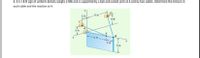 4. A 5 x 8-ft sign of uniform density weighs 270lb and is supported by a ball-and-socket joint at A and by two cables. Determine the tension in
each cable and the reaction at A.
2ft
3 ft
2 ft
5ft
