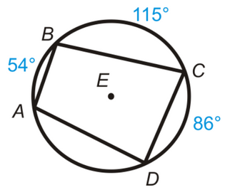 54°
A
B
E
115°
D
C
86°