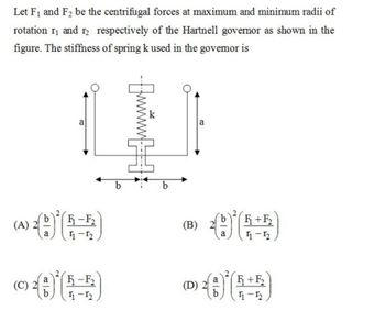 Answered: Let F₁ And F₂ Be The Centrifugal Forces… | Bartleby