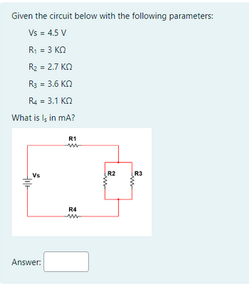 Answered: Given The Circuit Below With The… | Bartleby