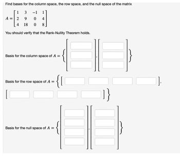 Answered Find bases for the column space the bartleby