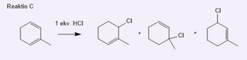 Reaktio C
1 ekv. HCI
Q.a.&