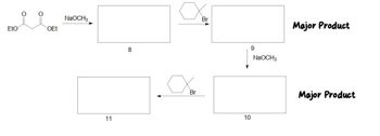 Eto
0=
O
OEt
NaOCH3
11
8
Br
Br
10
9
NaOCH3
Major Product
Major Product