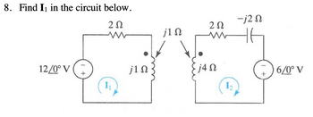 Answered: Find I₁ in the circuit below. | bartleby