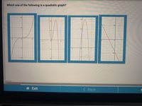 Which one of the following is a quadratic graph?
10
15
10
10
5-
10
5
-5
-5
-5
-5
-5
-10
-5
-10
-10
©bksb 2021
合 Exit
<Back
