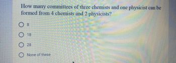 Answered: How Many Committees Of Three Chemists… | Bartleby