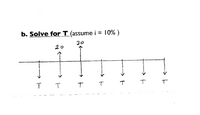 b. Solve for T (assume i = 10% )
30
20
T T T
