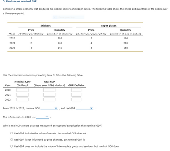 Answered: Consider A Simple Economy That Produces… | Bartleby