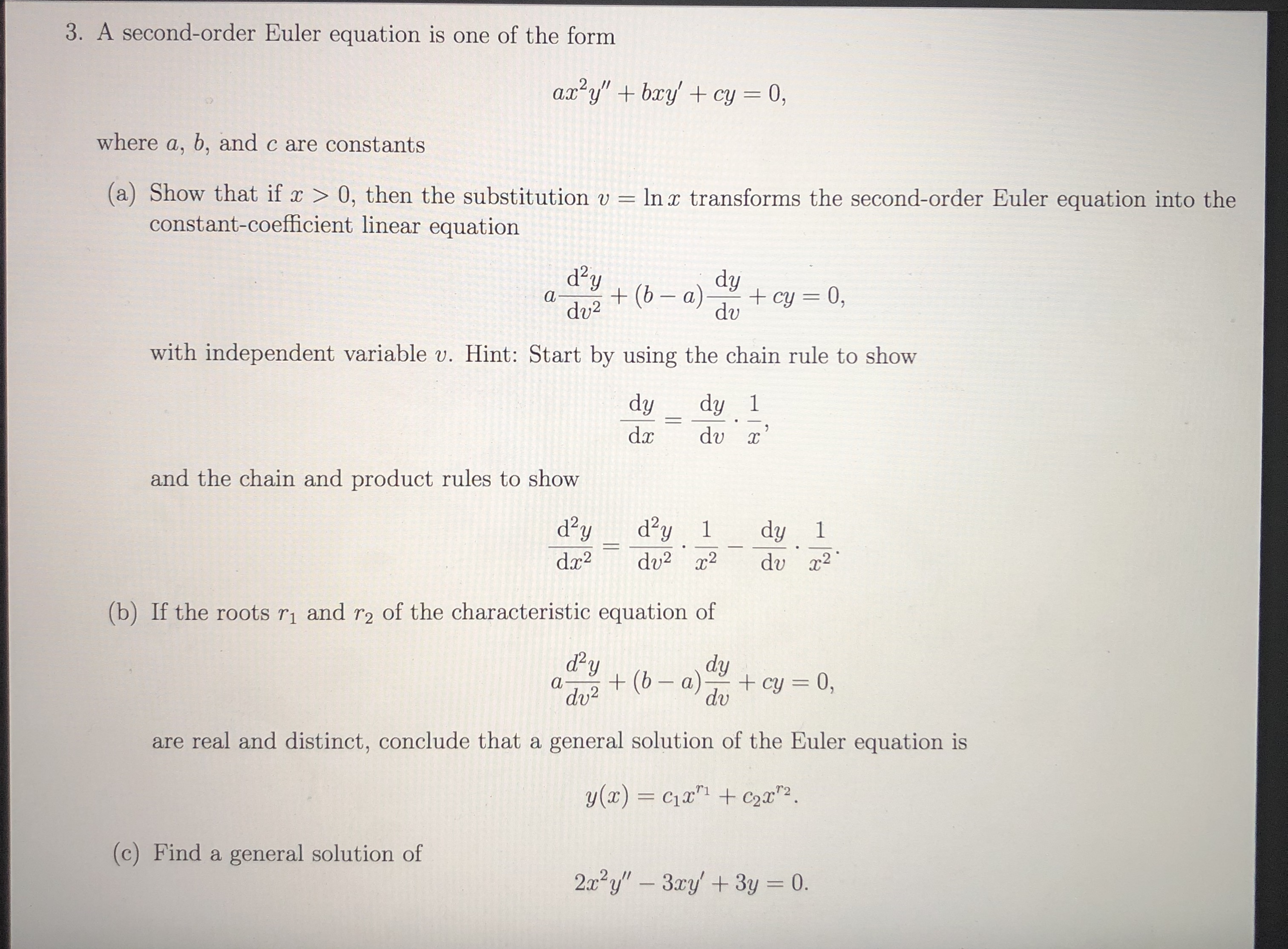 answered-3-a-second-order-euler-equation-is-one-bartleby