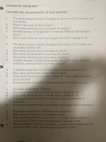 Answered: CHEMISTRY PROBLEMS Calculate The… | Bartleby