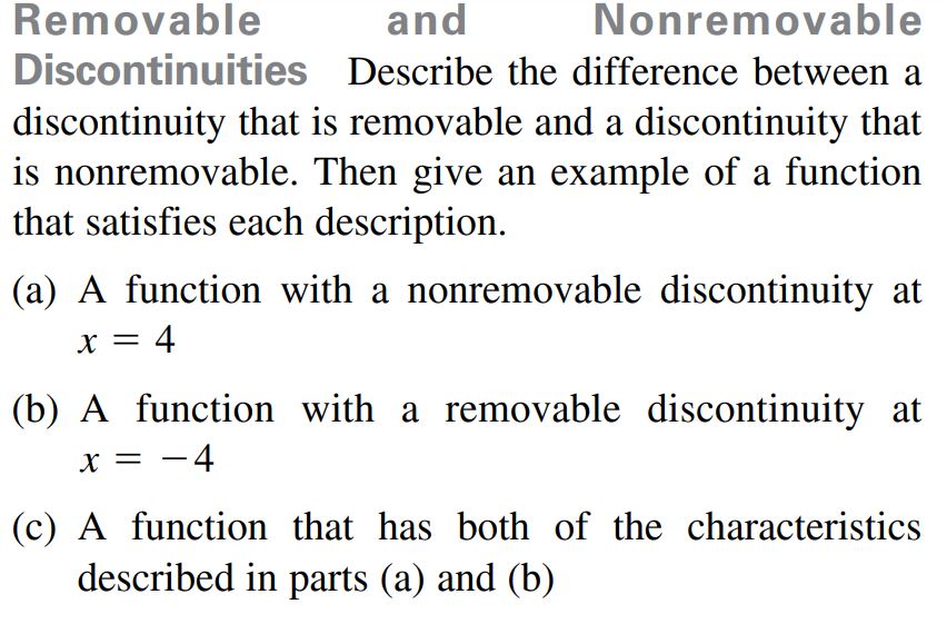 removable discontinuity