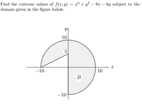 Answered: x² + y? – 8x – 6y subject to the Find… | bartleby