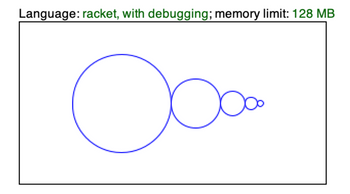 Language: racket, with debugging; memory limit: 128 MB
Ooo