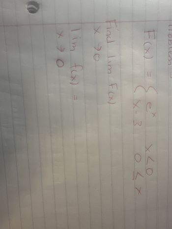 F(x) =
Find lim F(x)
C
Tim f(x)
x0
11
X
X-3
OLX