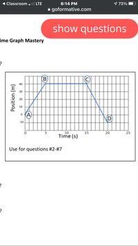 Answered: B 40 30 20 10 (A) NO D -10 5 10 15 20… | Bartleby