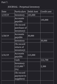 Answered: Using The Facts In Problem #7, Please… | Bartleby