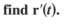 find r'(t).