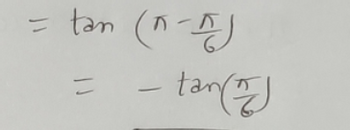 = tan (^-^)
=
-
tan (7)