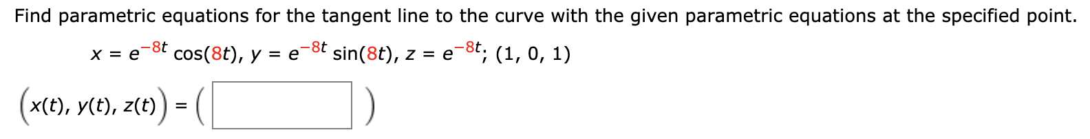 Answered Find Parametric Equations For The… Bartleby