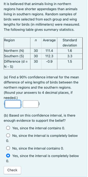 Answered: living in southern regions. Random…