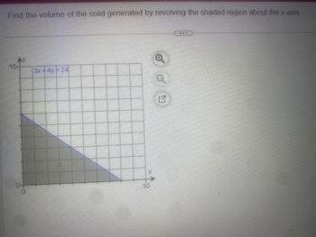 Answered: Find the volume of the solid generated… | bartleby