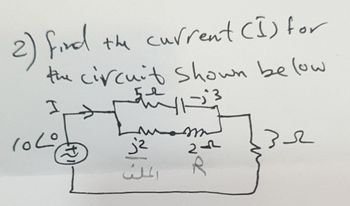 Answered: The Current (1) For The Circuit Shown… | Bartleby