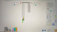 A phet.colorado.edu/sims/html/masses-and-springs/latest/masses-and-springs_en.html
SDisplacement
Spring Constant 2
Large
1
Spring Constant 1
Large
Small
Small
Natural Length
O Mass Equilibrium
Movable Line
Gravity
None
Lots
Earth
Damping = 0
V Velocity
V Acceleration
OForces
Gravity
1909
Spring
O Net Force
00:00.00
D
250 g
100 g
O Normal
50 g
?
OSlow
合合 ↑↑↑
