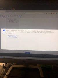 s#3266
ng
O https://goformative.com/formatives/607767625d527c535b1124a9
3
4.
10
11
12
13
-
The time period of a pendulum depends
on i time period, T:2
or
4sec
13 Fabiola, 46 kg, and William, 91 kg, are ice skating on a frozen lake. They stand facing each other and push off
each other's hands as hard as they can. Fabiola moves off to the left at 2.2 m/s. What velocity will William movę
off to the right?
Show Your Work
You have responded to 7 of 13 questions. 1 response is missing a drawing.
Submit
