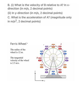 Answered: B. (i) What Is The Velocity Of B… | Bartleby