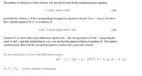 The method of reduction of order (Section 3.4) can also be used for the nonhomogeneous equation
y" +p(t)y' + g{t}y = g(t).
(38)
provided one solution yı of the corresponding homogeneous equation is known. Let y = r(t)y) and show
that y satisfies equation 38 if v is a solution of
y1(O" + (2y, ) + plt)yO = g(0).
(39)
Equation 39 is a first-order linear differential equation for r'. By solving equation 39 for v, integrating the
result to find v, and then multiplying by y1(O. you can find the general solution of equation 38. This method
simultaneously finds both the second homogeneous solution and a particular solution.
Use the method above to solve the differential equation
ty" – (1+t)y' +y = 5t°e, t > 0, y1 (t) = 1+t.
Use C1, C2, ... for the constants of integration.
