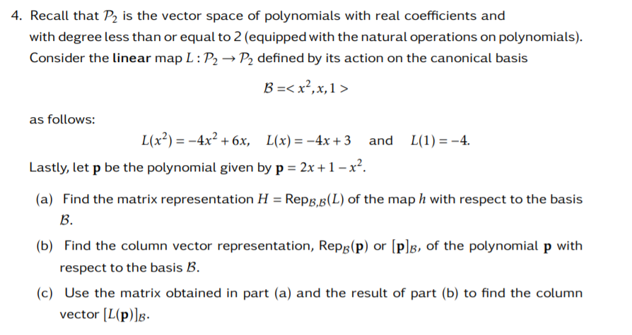 what is p2 in linear algebra