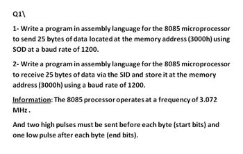 Answered: 2- Write A Program In Assembly Language… | Bartleby