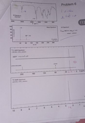 Answered: 4000 100 80 60 40 IR Spectrum (liquid… | bartleby